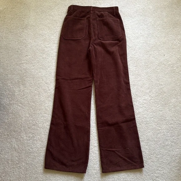 Reformation high rise corduroy pants